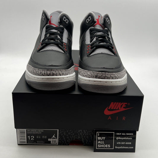 Size 12 - Air Jordan 3 Retro OG 2024 Black Cement (DN3703-010)
