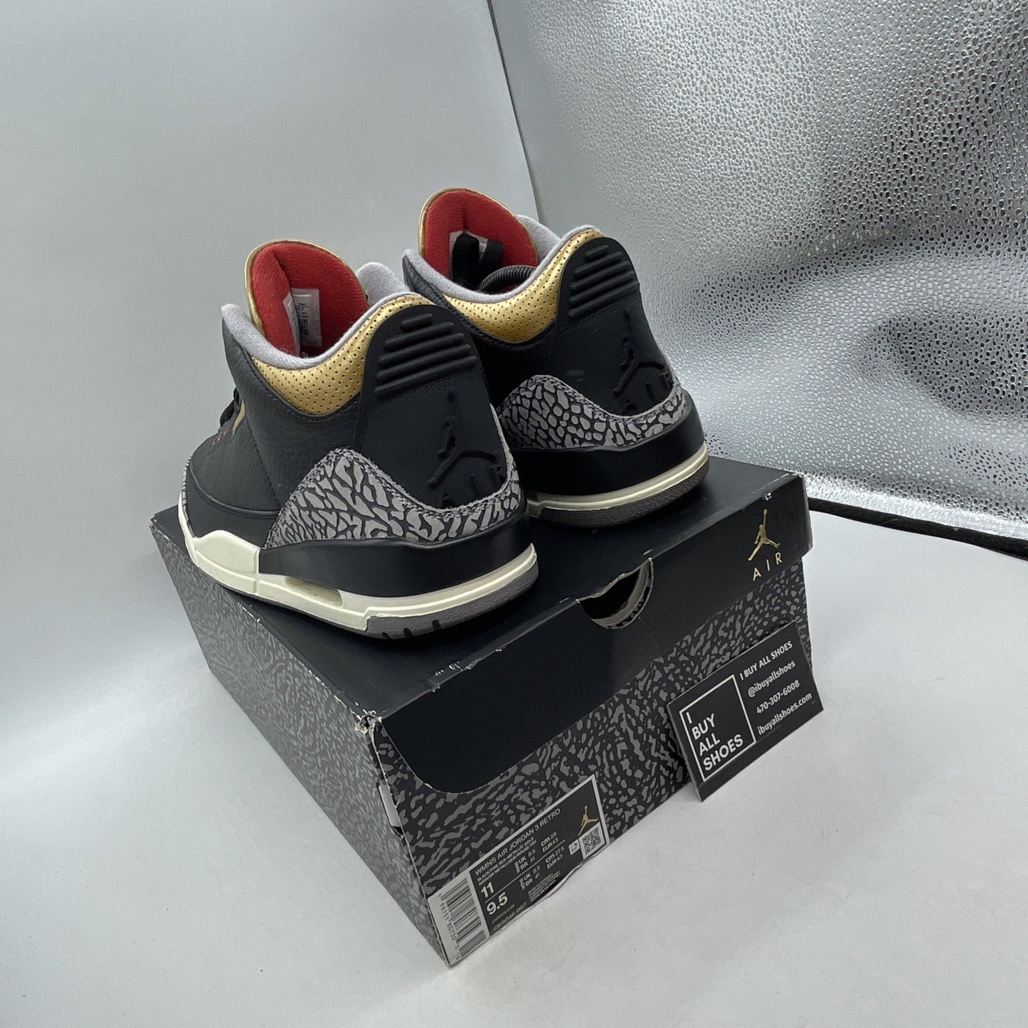 Size 11W - Air Jordan 3 Retro Mid Black Gold (CK9246-067)