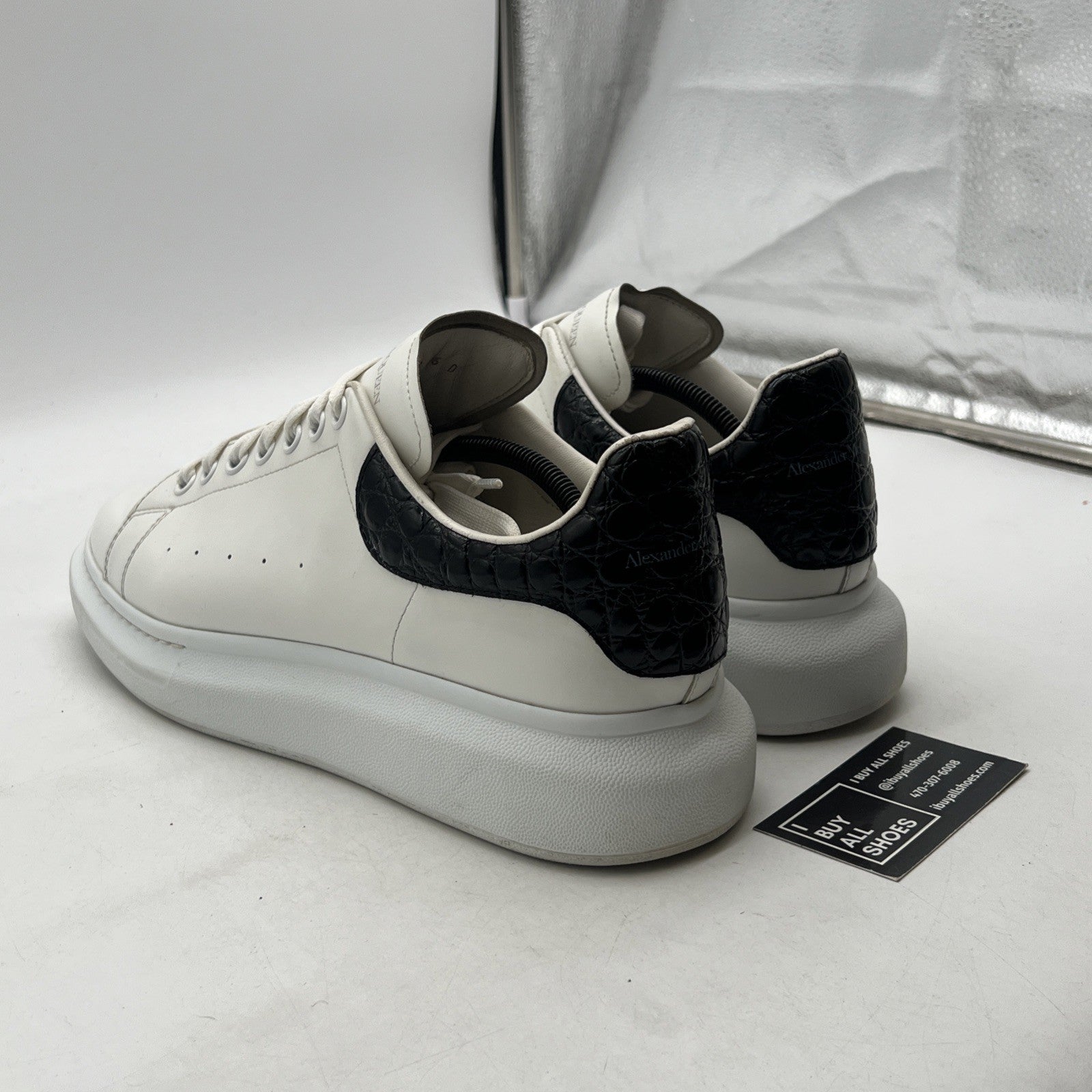 Size 46D - Alexander Mcqueen White Black Men Shoes