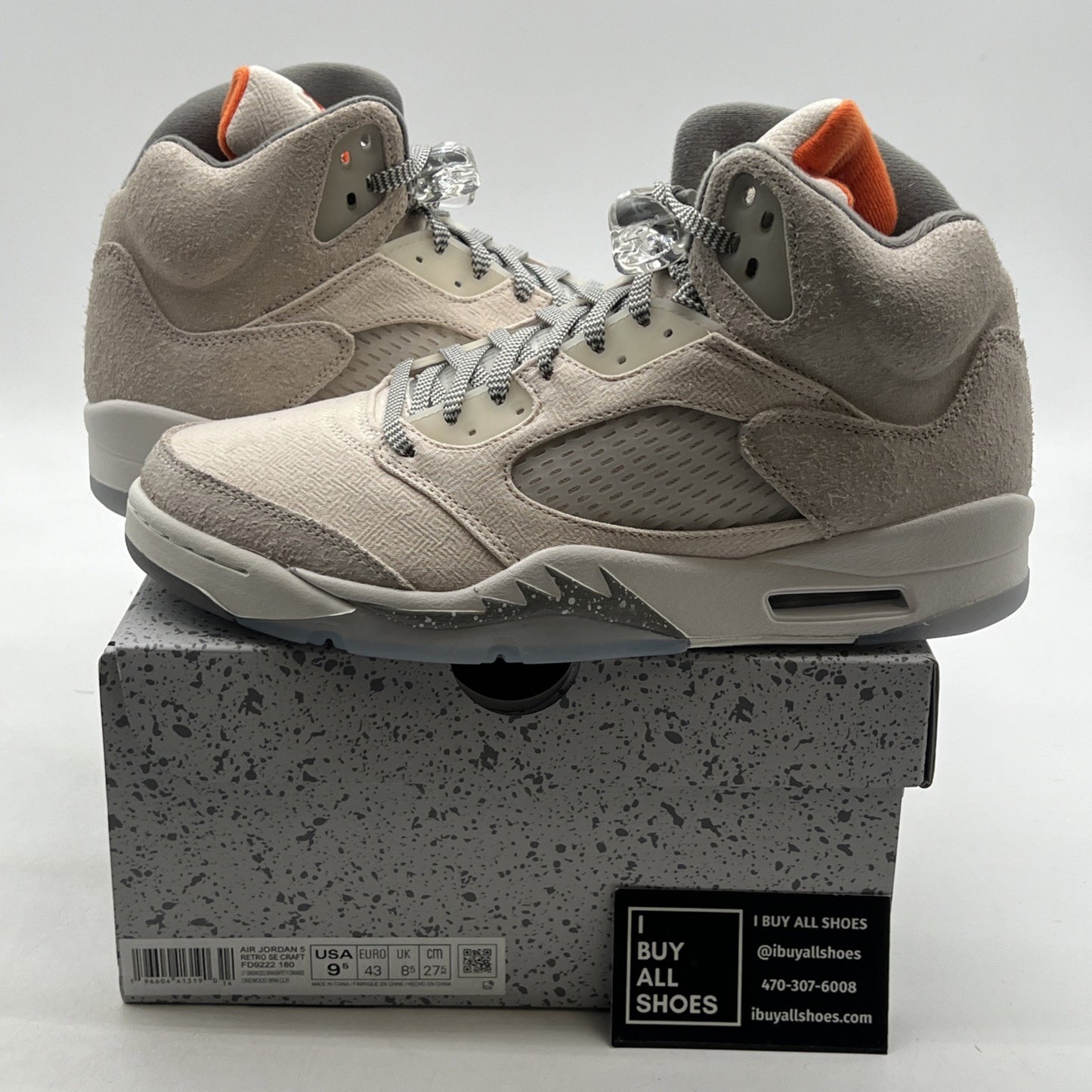Size 9.5 - Air Jordan 5 Retro SE Craft Light Orewood Brown (FD9222-180)