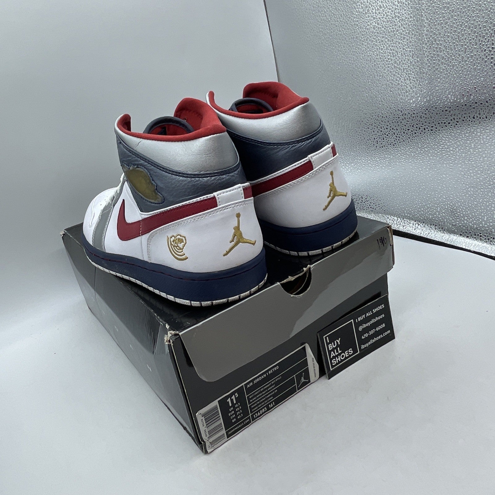 Size 11.5 - Air Jordan 1 Retro Olympic (136085-161)