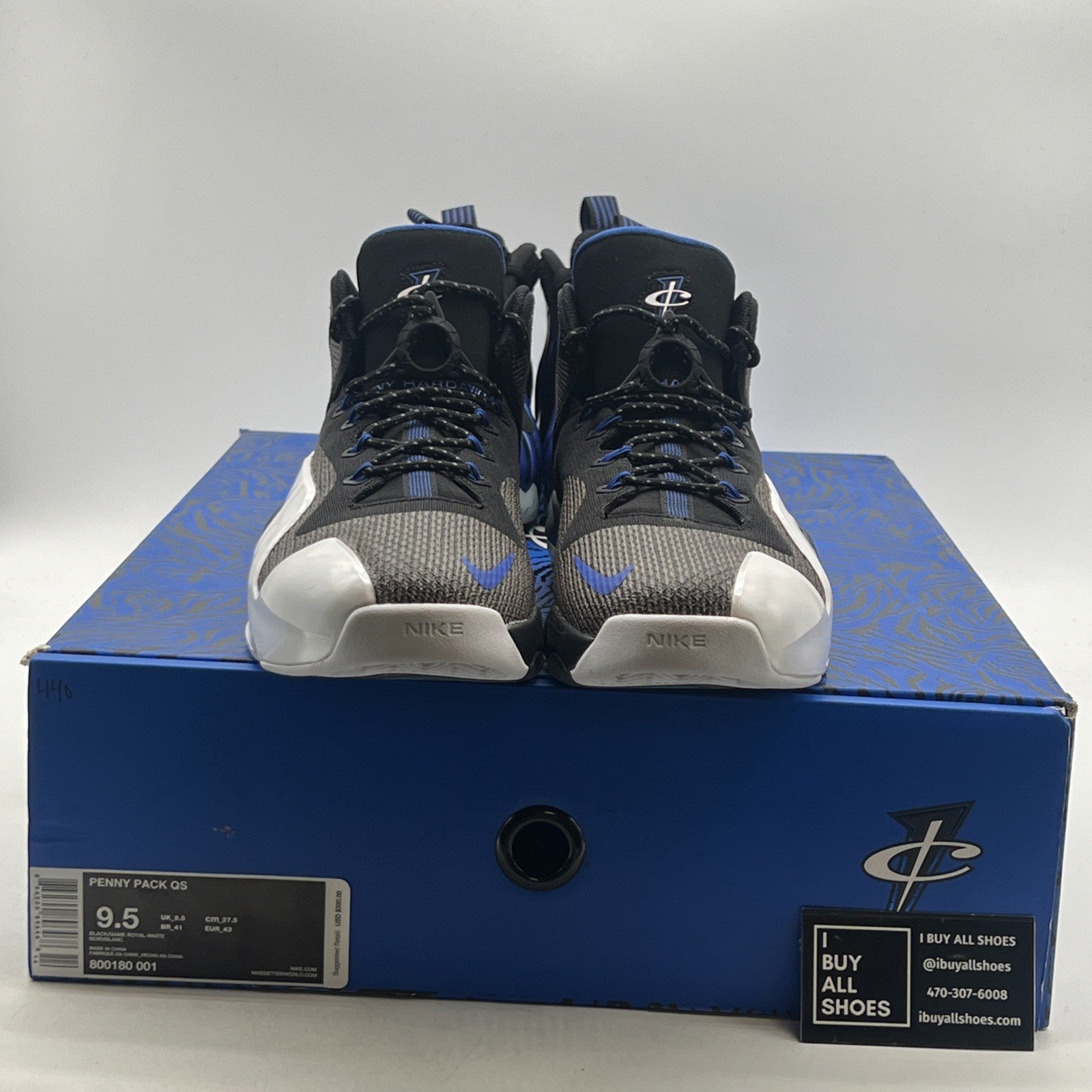 Size 9.5 - Nike Air Penny QS Sharpie Pack (800180-001)