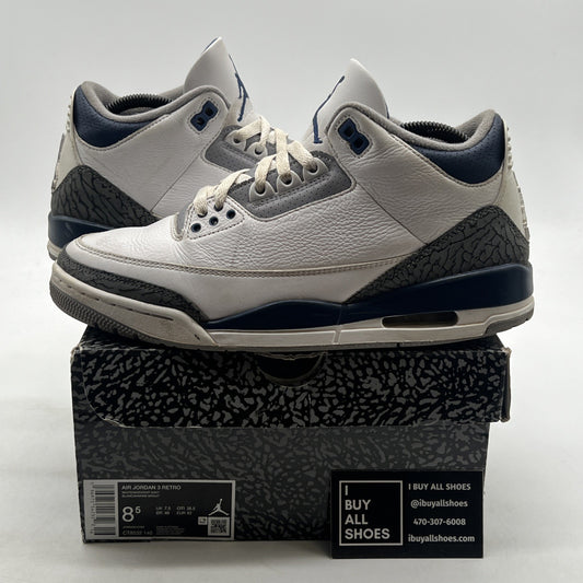 Size 8.5 - Air Jordan 3 Retro Midnight Navy (CT8532-140)