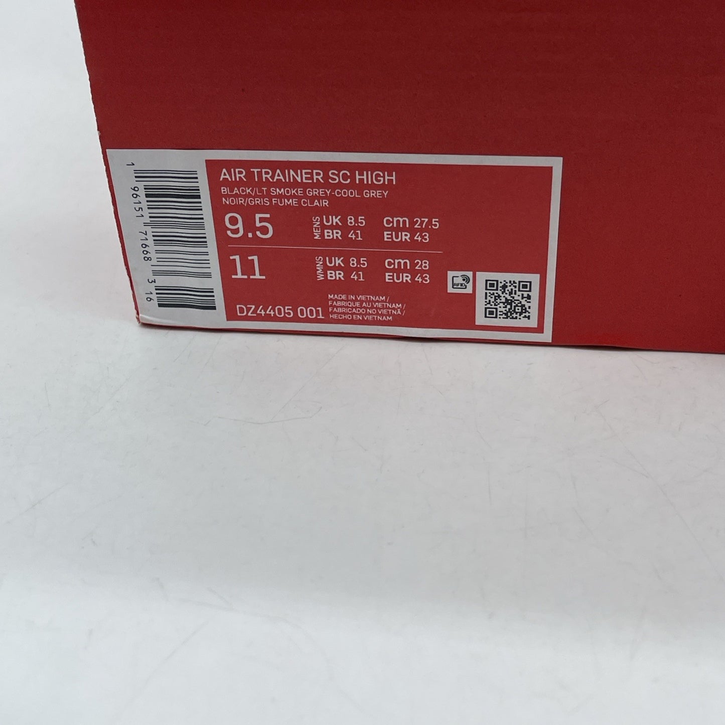 Size 9.5 - Nike Air Trainer SC High Raiders (DZ4405-001)