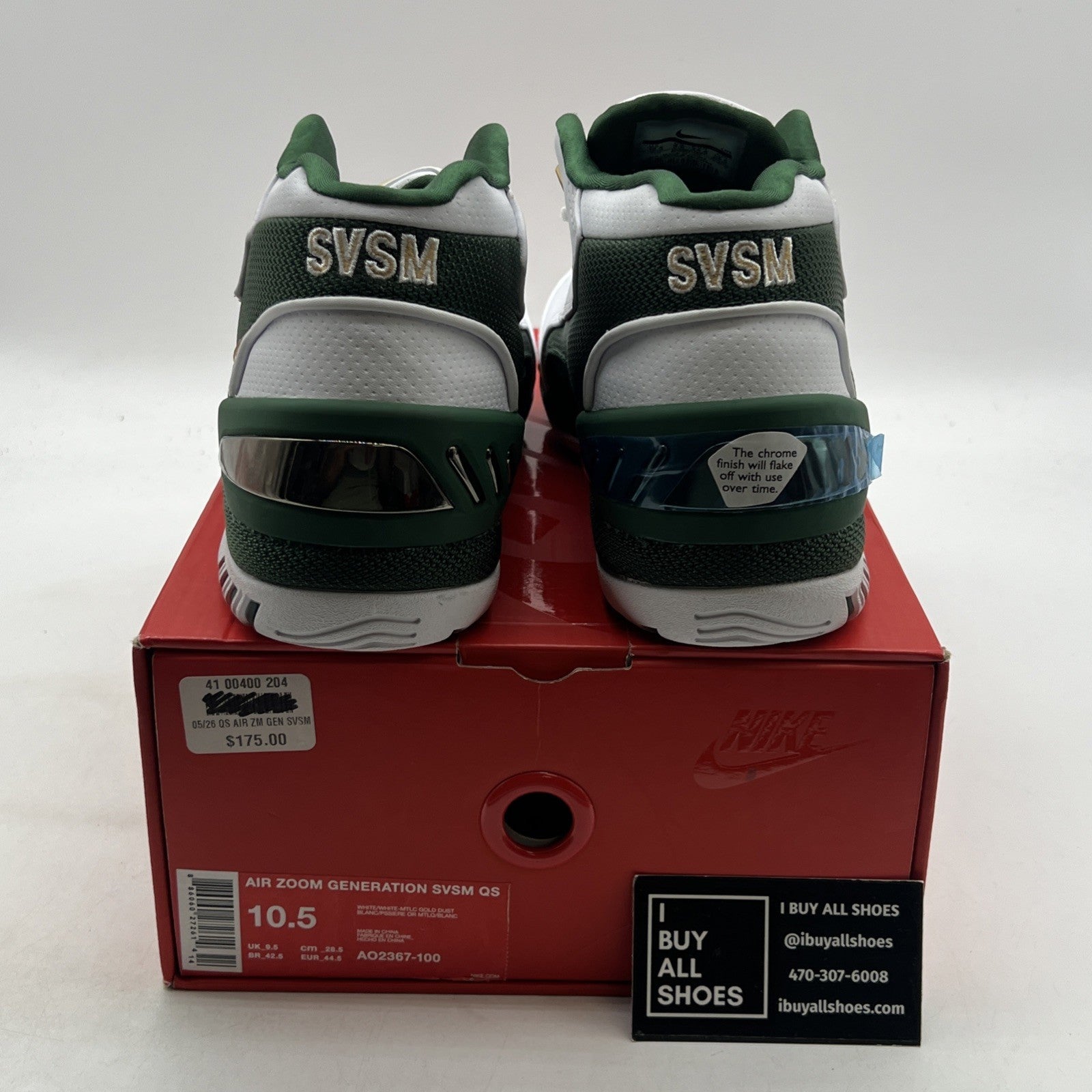 Size 10.5 - Nike Air Zoom Generation Retro QS SVSM (AO2367-100)