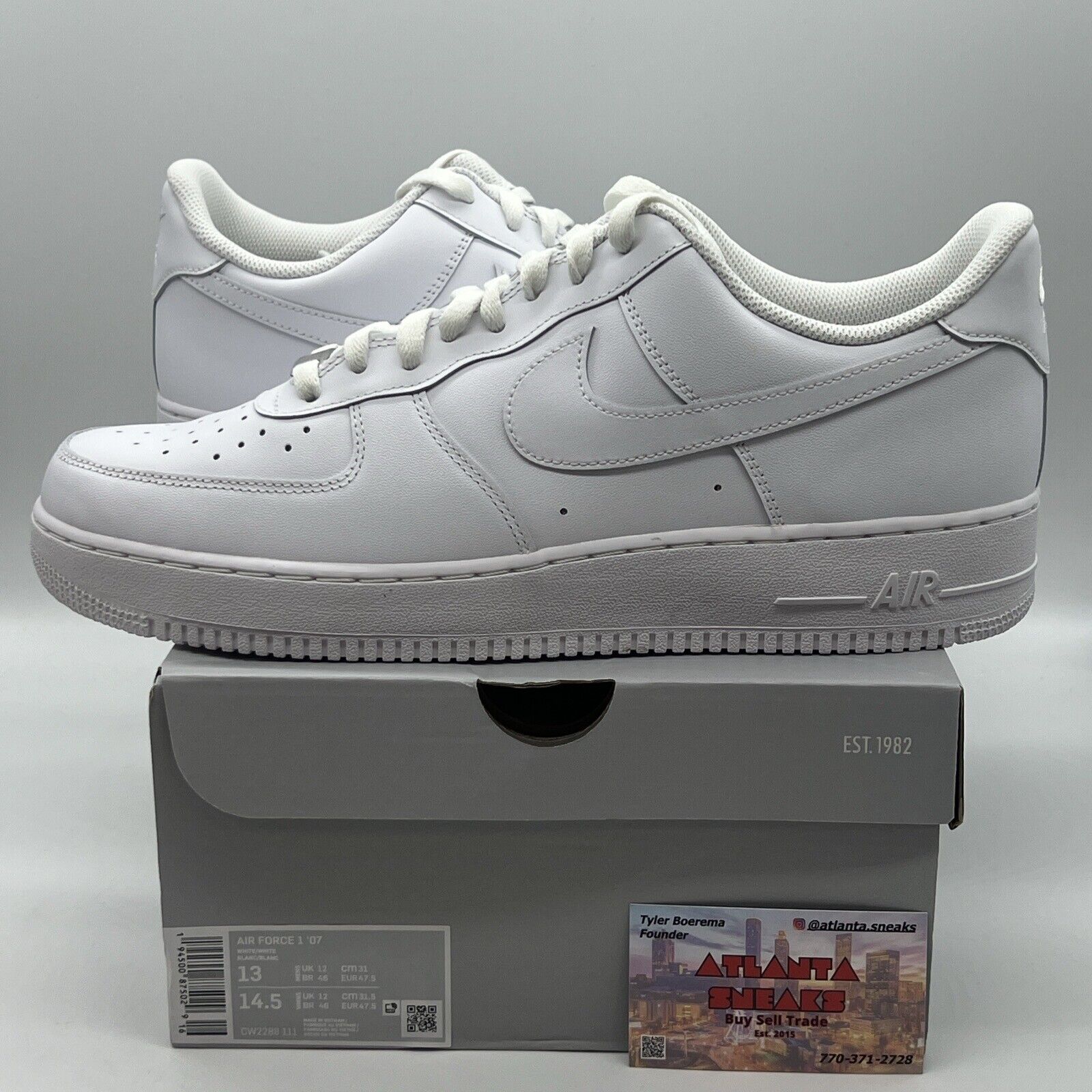 Size 13 - Nike Air Force 1 '07 Low Triple White