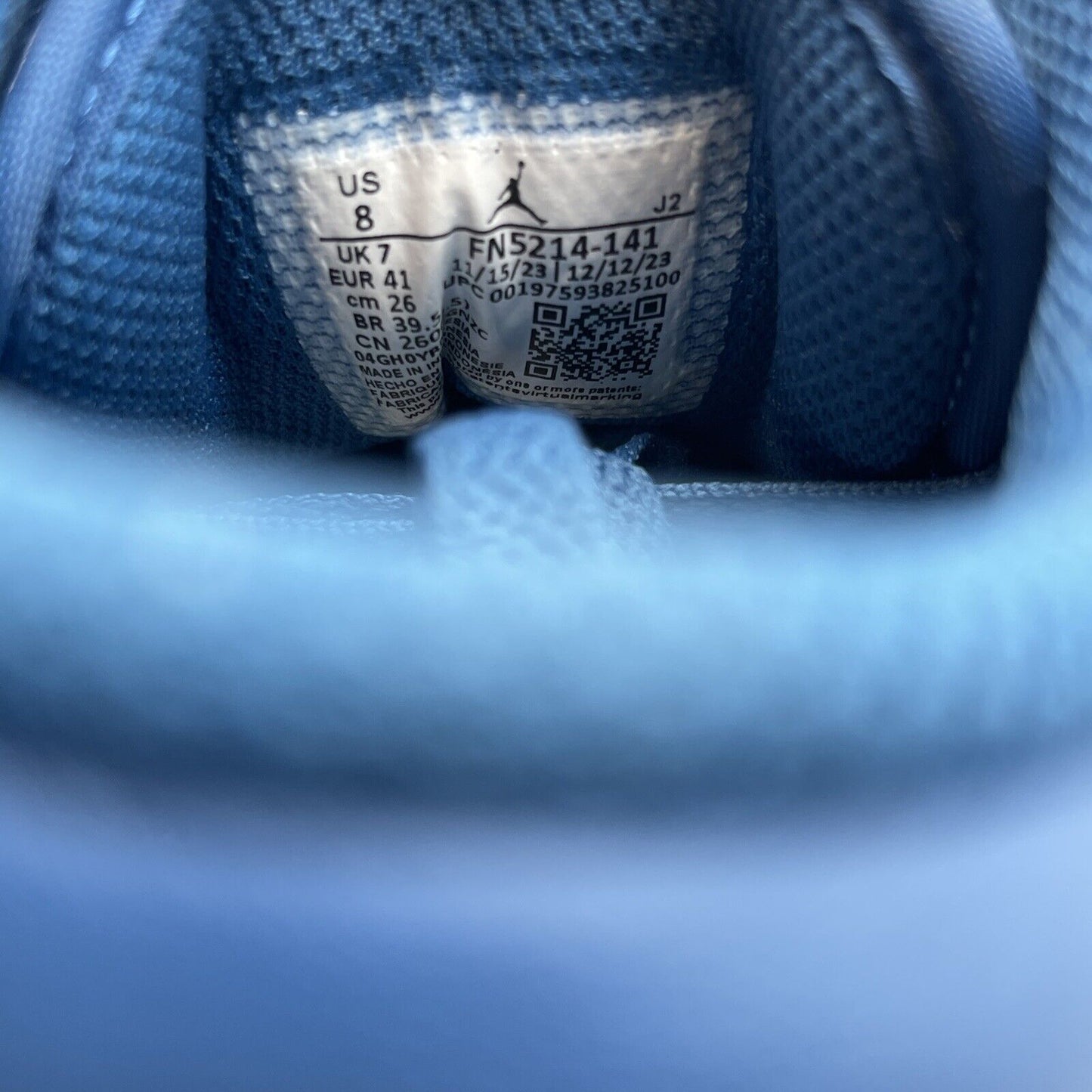 Size 8 - Air Jordan 1 SE Low Industrial Blue White Leather (FN5214-141)