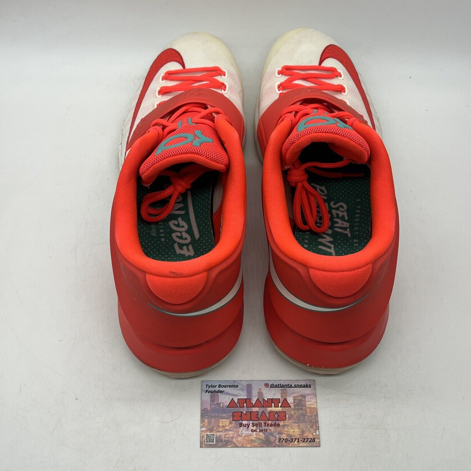 Size 14 - Nike KD 7 Xmas Egg Nog Crimson White (707560-613)