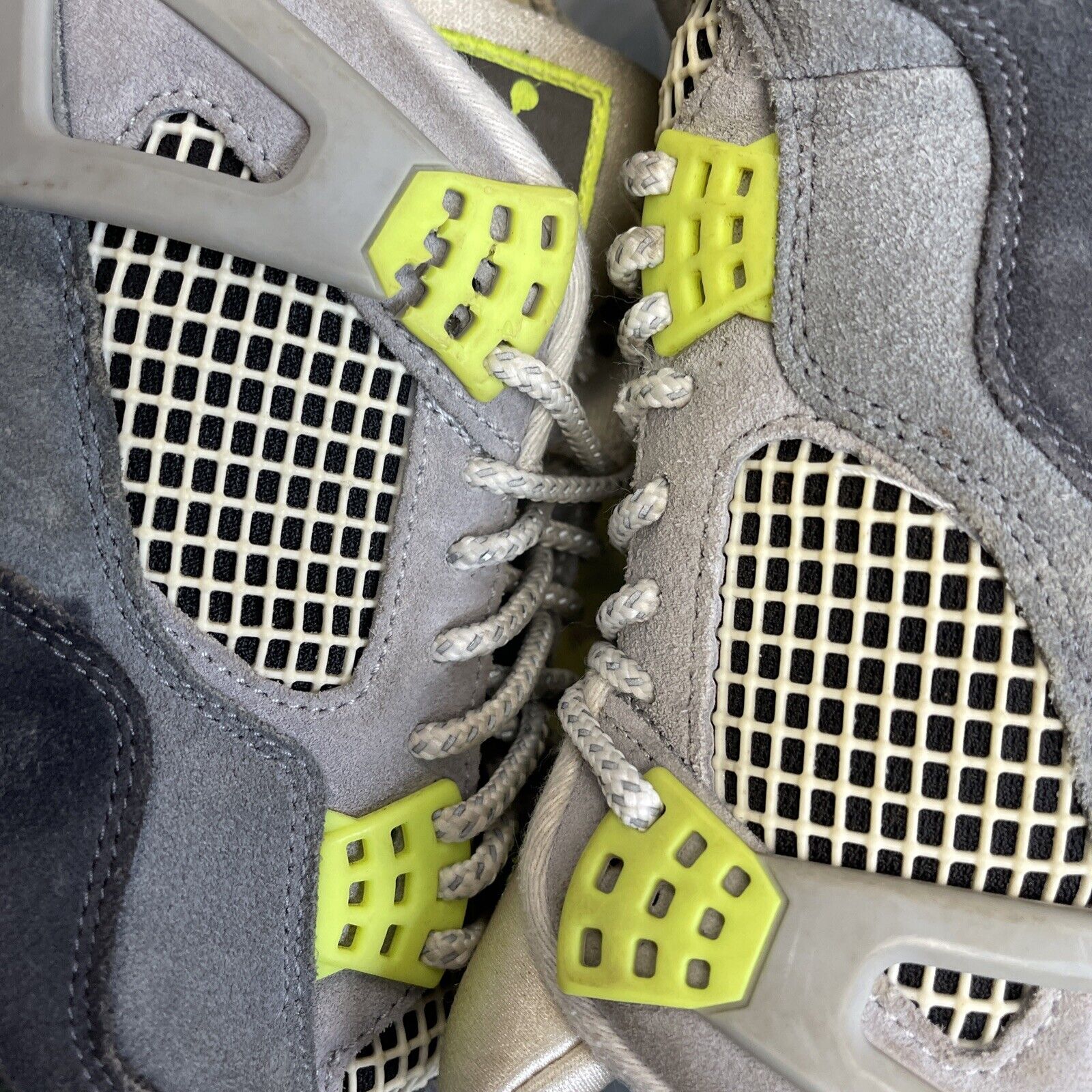 Size 8.5 - Jordan 4 Retro SE Mid Neon 95 Grey Black Green Suede (CT5342-007)