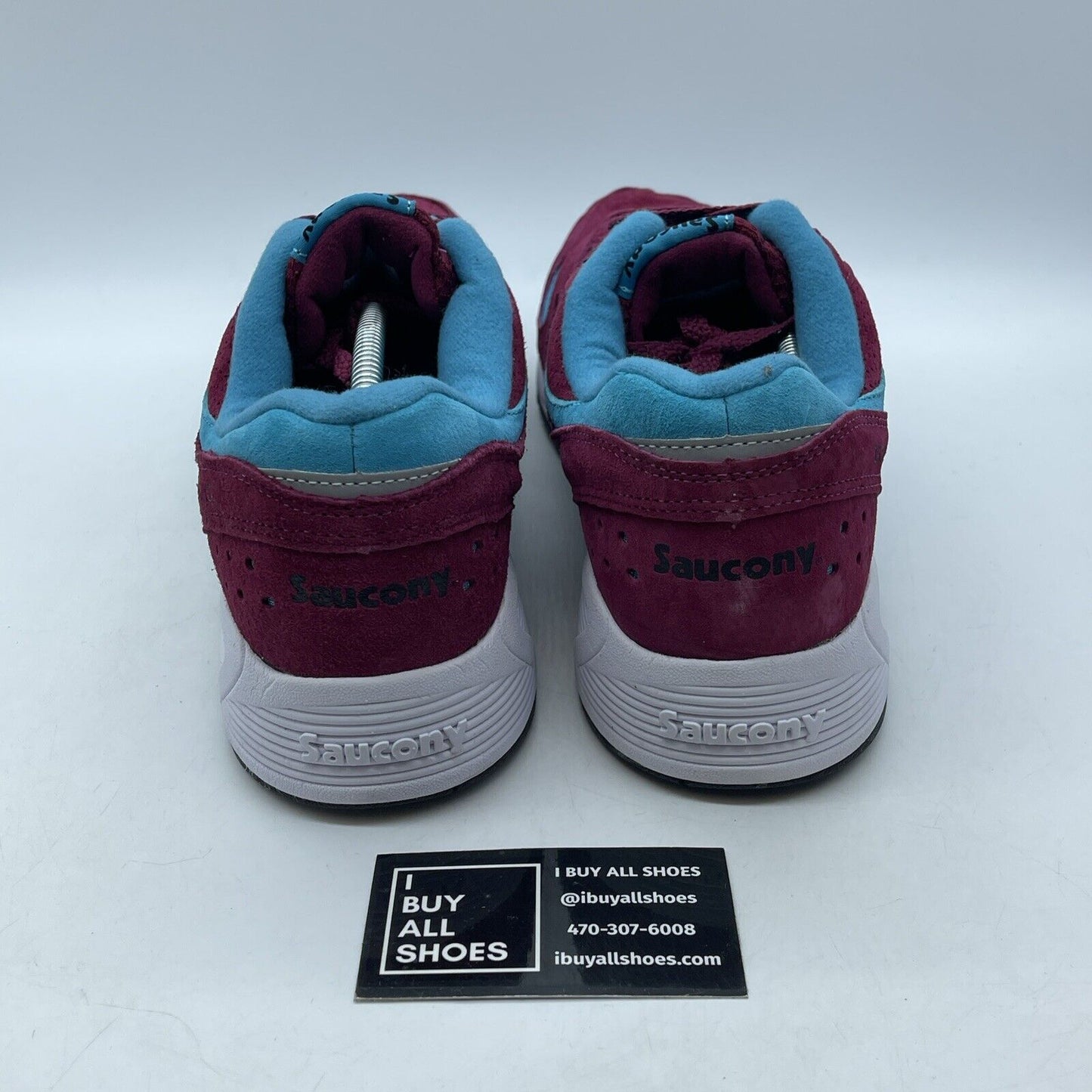 Size 13 - Saucony Grid 8000 Premium merlot Purple Blue Suede (S70223-3)