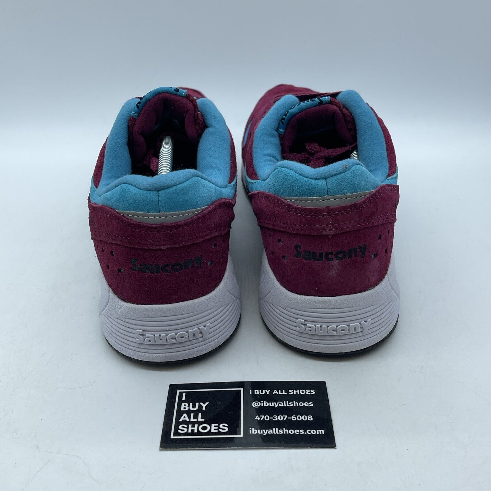 Size 13 - Saucony Grid 8000 Premium merlot Purple Blue Suede (S70223-3)