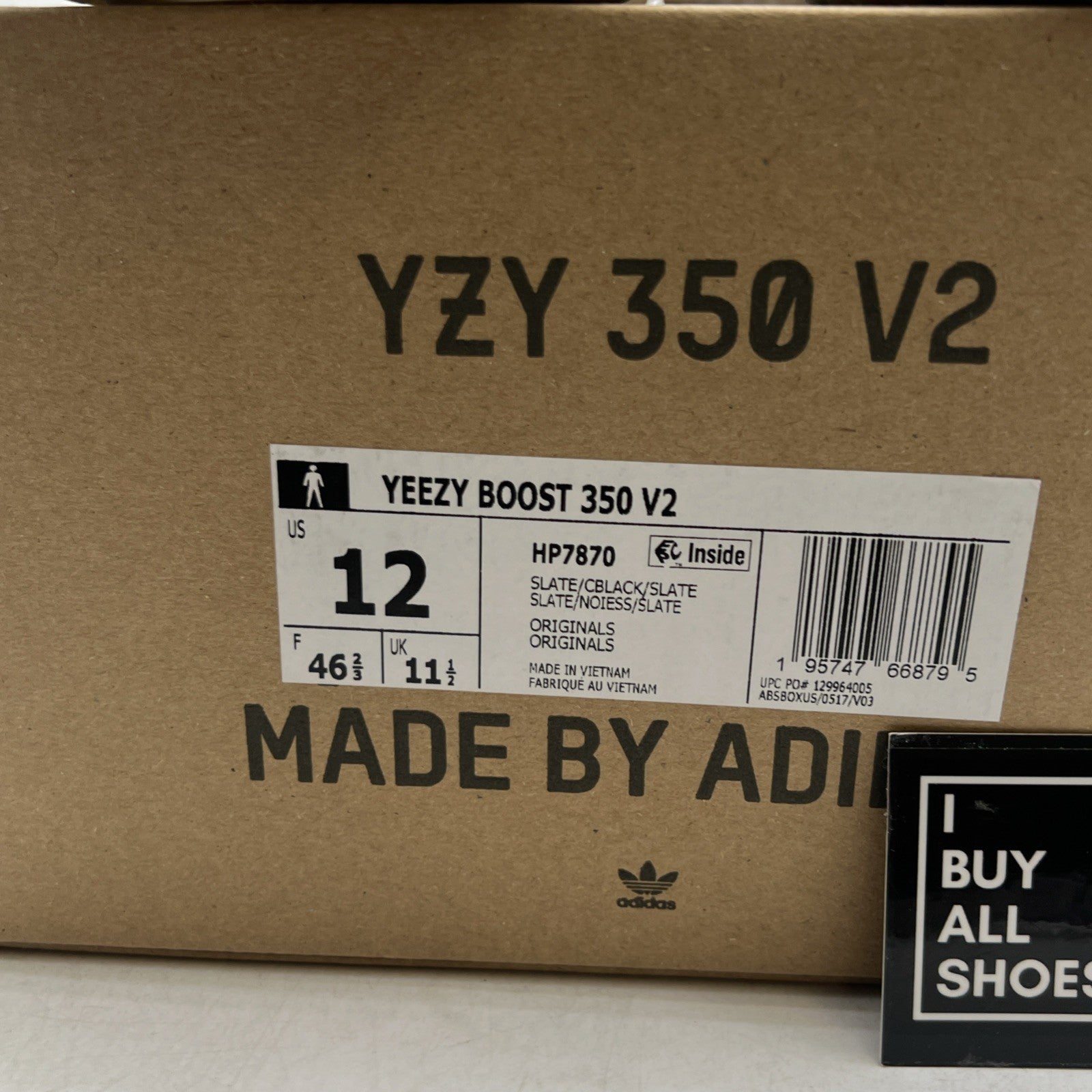 Size 12 - adidas Yeezy Boost 350 V2 Low Slate (HP7870)