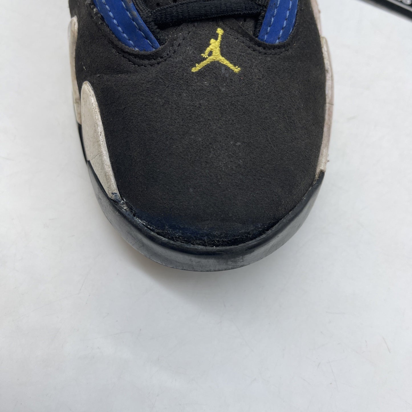 Size 9 - Air Jordan 14 Retro Laney Blue Black White Suede (487471-407)
