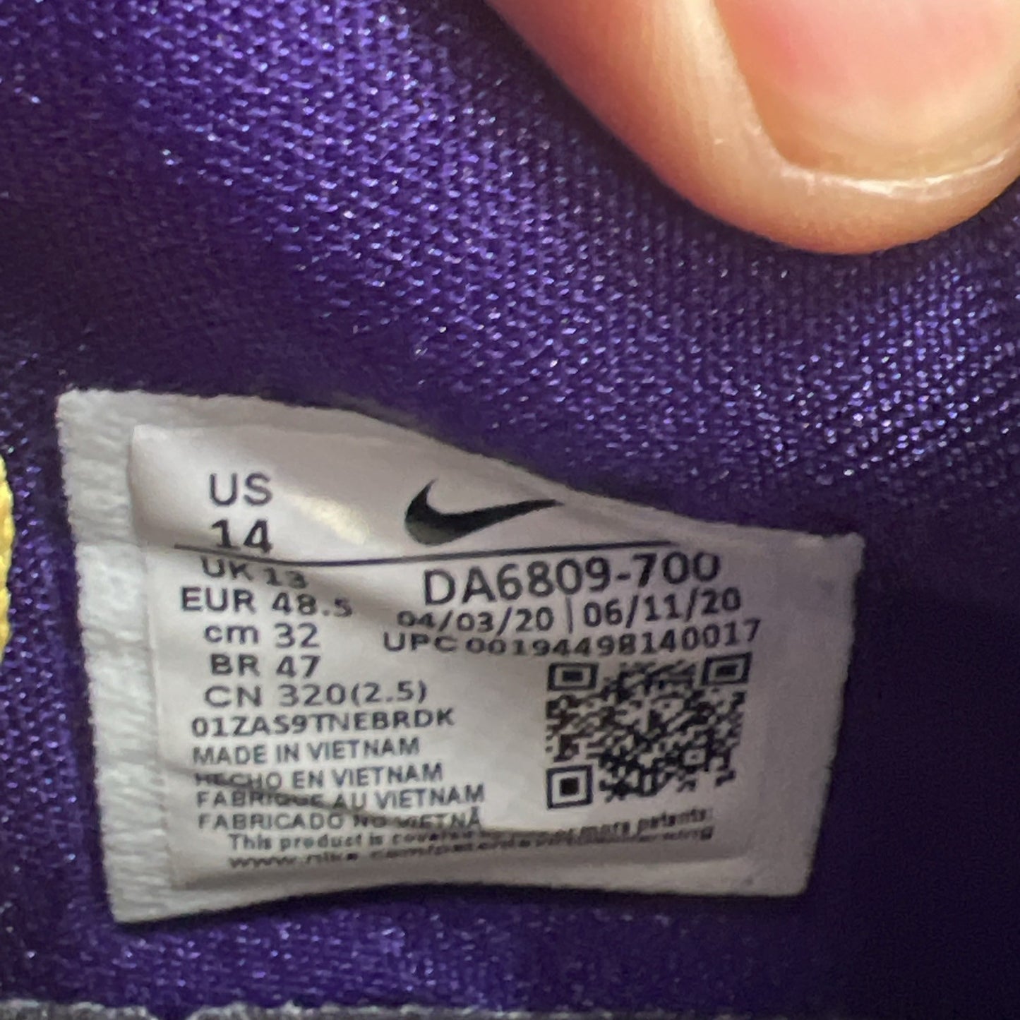 Size 14 - Nike Zoom Kobe 5 Protro x Undefeated Hall Of Fame (DA6809-700)