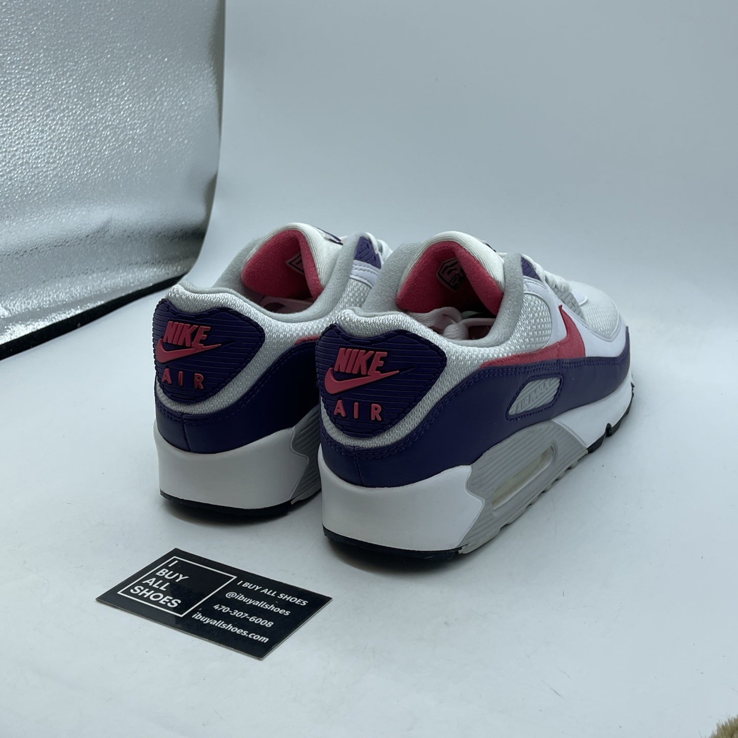 Size 12 - Nike Air Max 90 Retro 2020 Eggplant White Suede Leather (AJ1700-600)