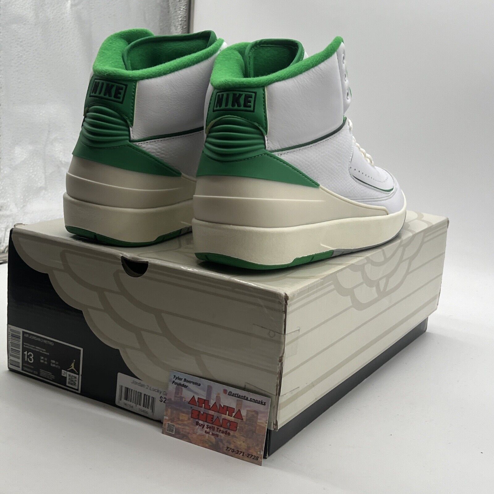 Size 13 - Air Jordan 2 Retro Lucky Green (DR8884-103)