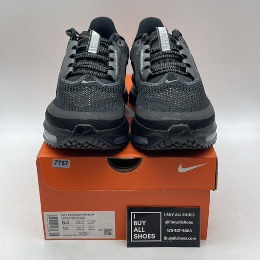 Size 8.5 - Nike Pegasus Premium Black Metallic Silver (HQ2592-005)