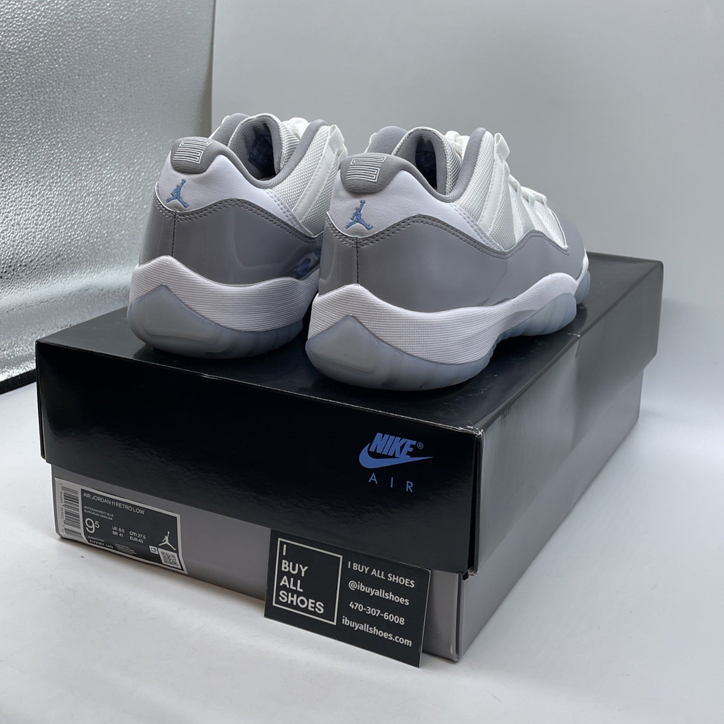 Size 9.5 - Air Jordan 11 Retro Low Cement Grey White Leather (AV2187-140)