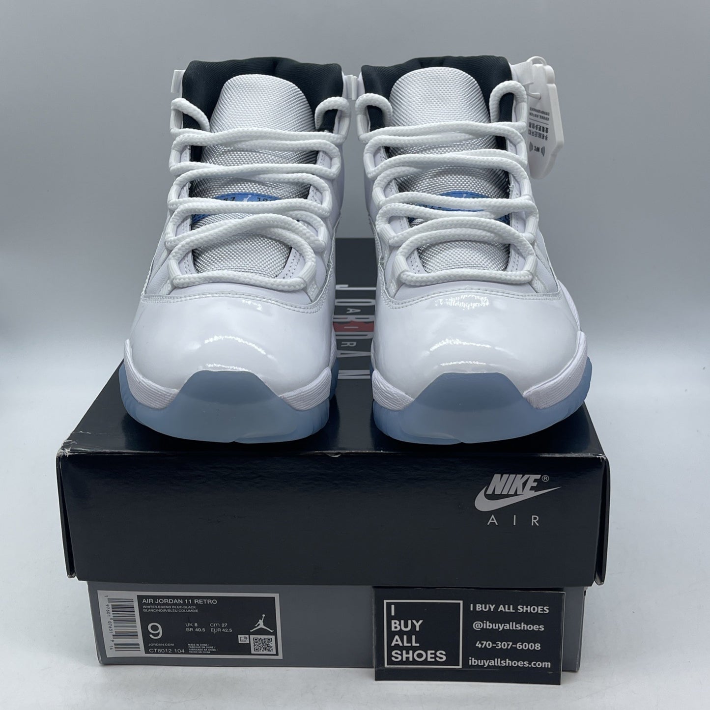 Size 9 - Air Jordan 11 Retro 2024 Legend Blue / Columbia (CT8012-104)