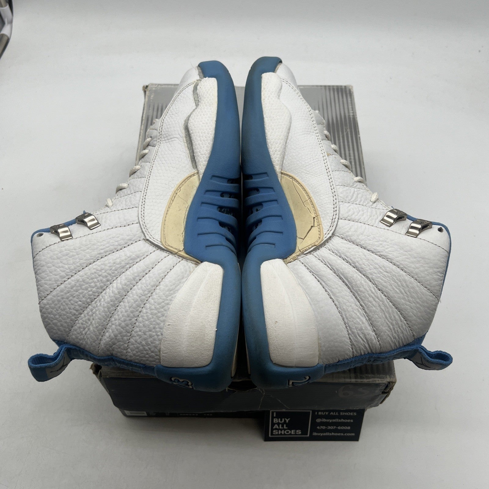 Size 10 - Air Jordan 12 Retro UNC W (308243-142)