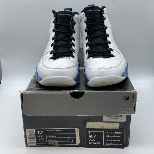 Size 10.5 - Air Jordan 9 Retro 2010 Powder Blue White Leather (302370-103)