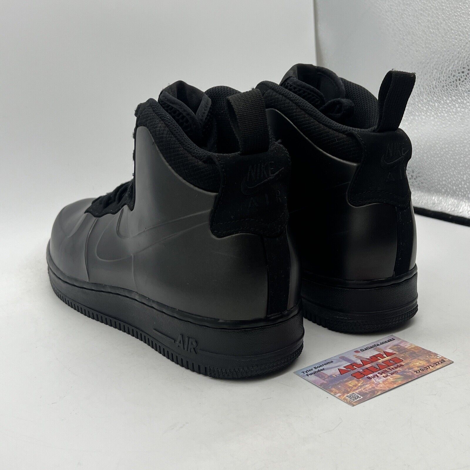 Size 10 - Nike Air Force 1 Foamposite Cup Triple Black (AH6771-001)