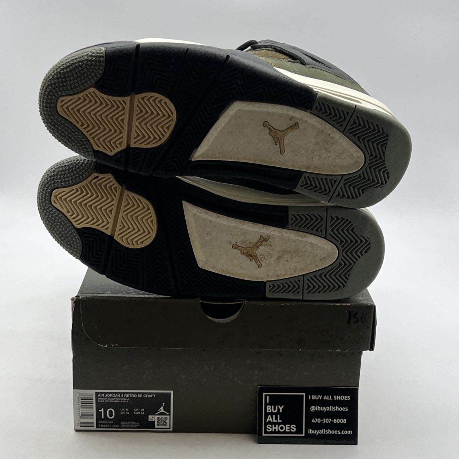 Size 10 - Air Jordan 4 SE Retro Low Craft - Olive (FB9927-200)