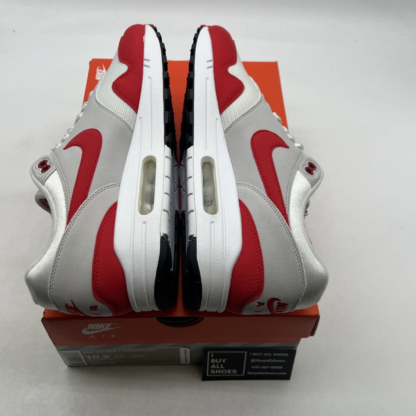 Size 10.5 - Nike Air Max 1 OG Anniversary 2017 Re-Release Red (908375-103)