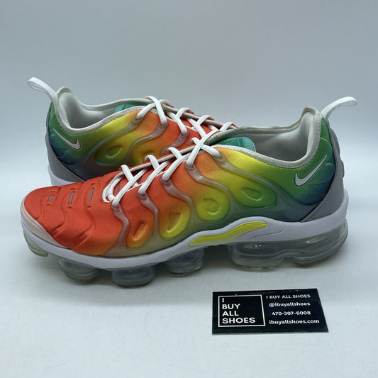 Size 11.5 - Nike Air VaporMax Plus Retuned Air Red Grey Suede (924453-103)