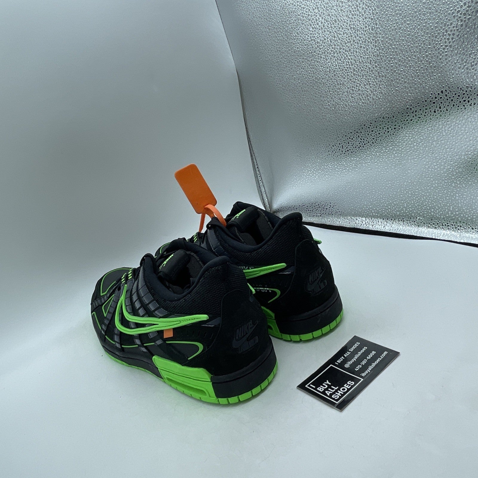 Size 14 - Nike Air Rubber Dunk x Off-White Low Green Strike (CU6015-001)