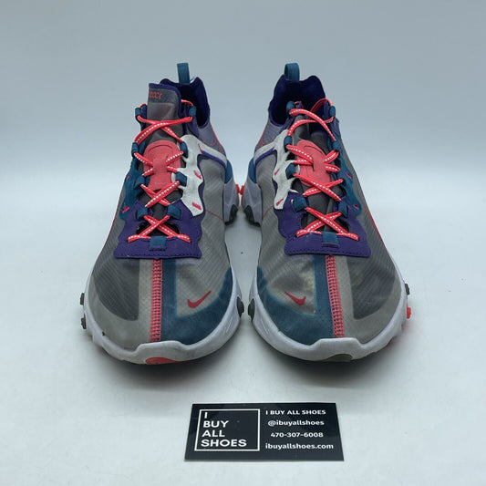 Size 13 - Nike React Element 87 Red Orbit Blue White Suede Leather (CJ6897-061)