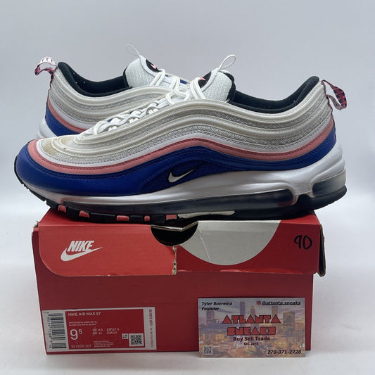 Size 9.5 - Nike Air Max 97 Ultramarine White Pink Blue (921826-107)