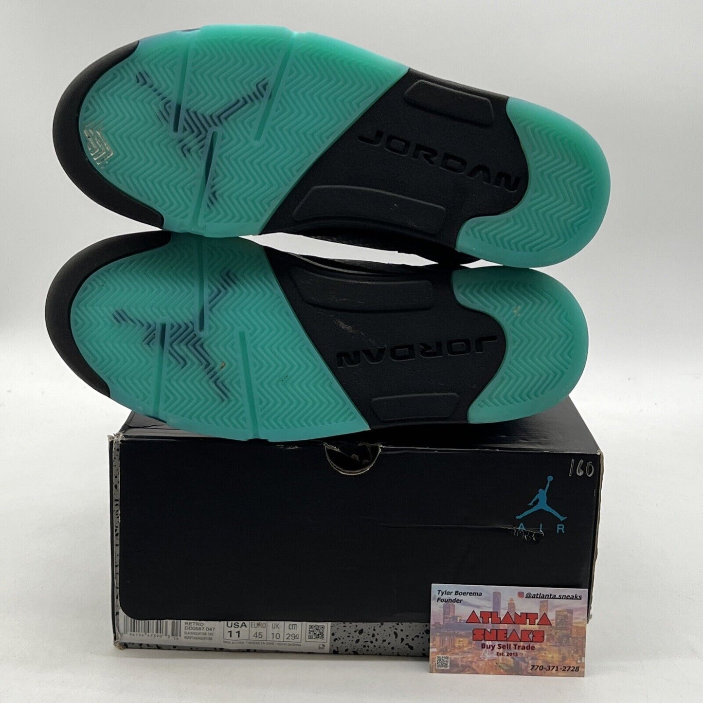 Size 11 - Jordan 5 Retro Mid Aqua Black Suede Aqua (DD0587-047)