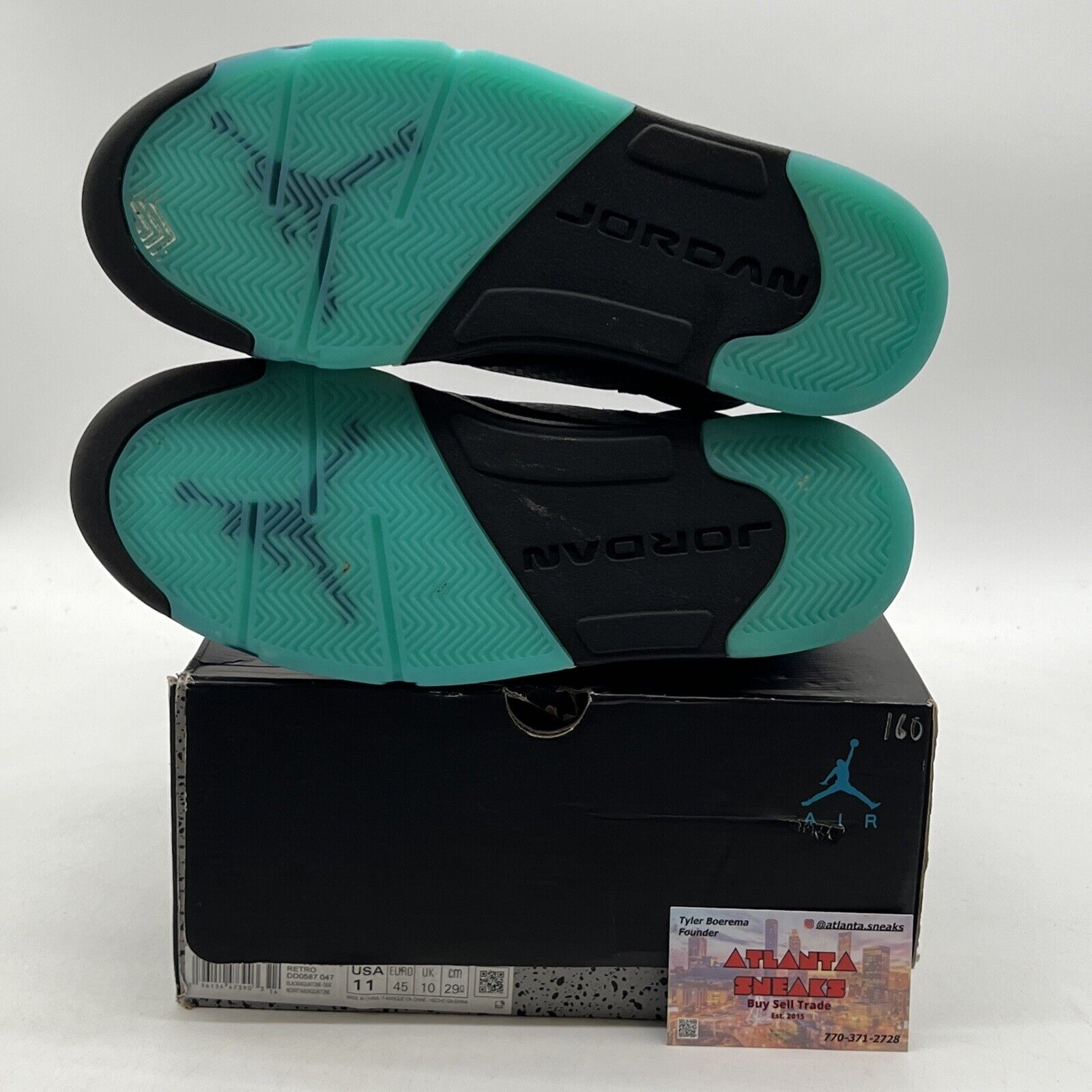 Size 11 - Jordan 5 Retro Mid Aqua Black Suede Aqua (DD0587-047)