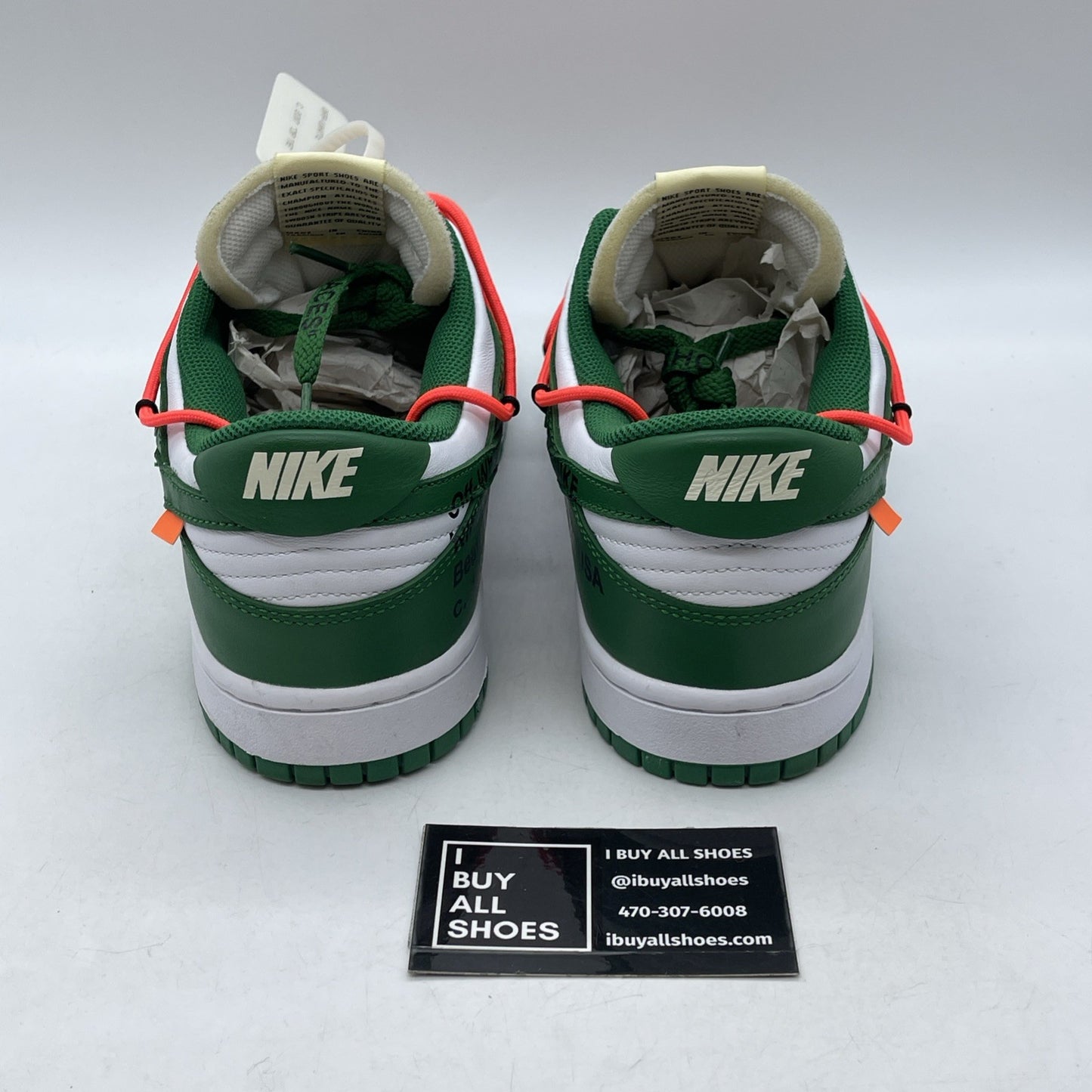 Size 10 - Nike Dunk Low x OFF-WHITE Pine Green White (CT0856-100)
