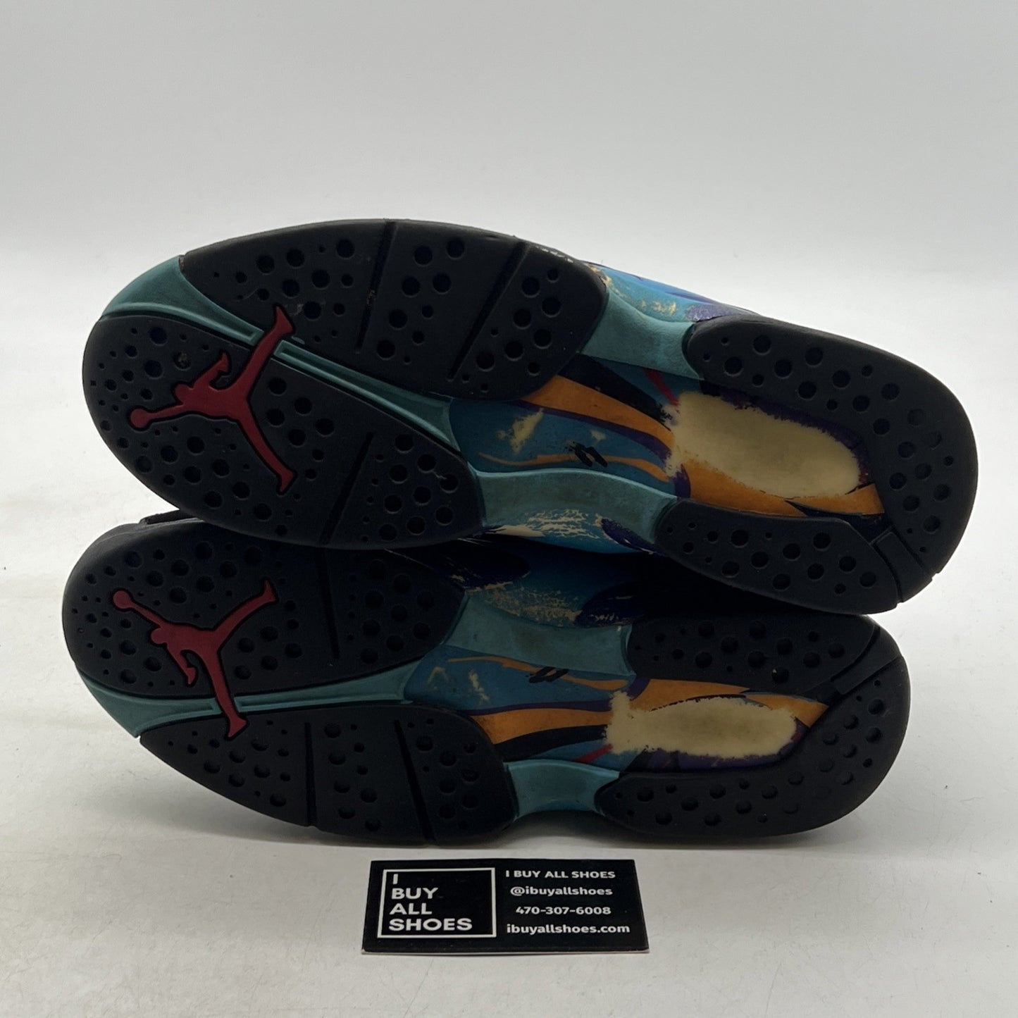 Size 8 - Air Jordan 8 Retro Aqua 2015 (305381-025)