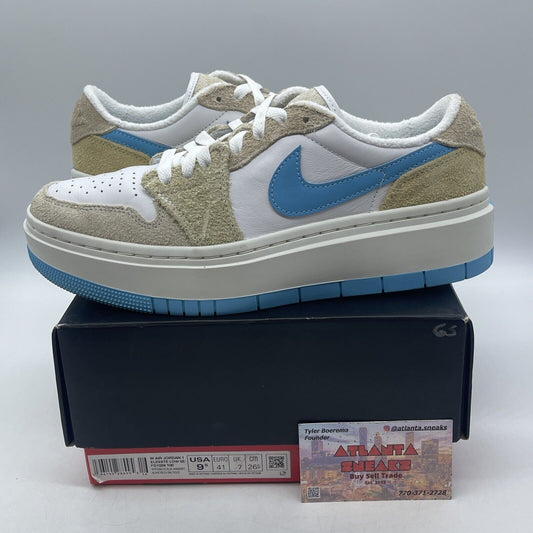 Size 9.5W- Air Jordan 1 Elevate SE Low Salt Lake City Blue White (FD1028-100)