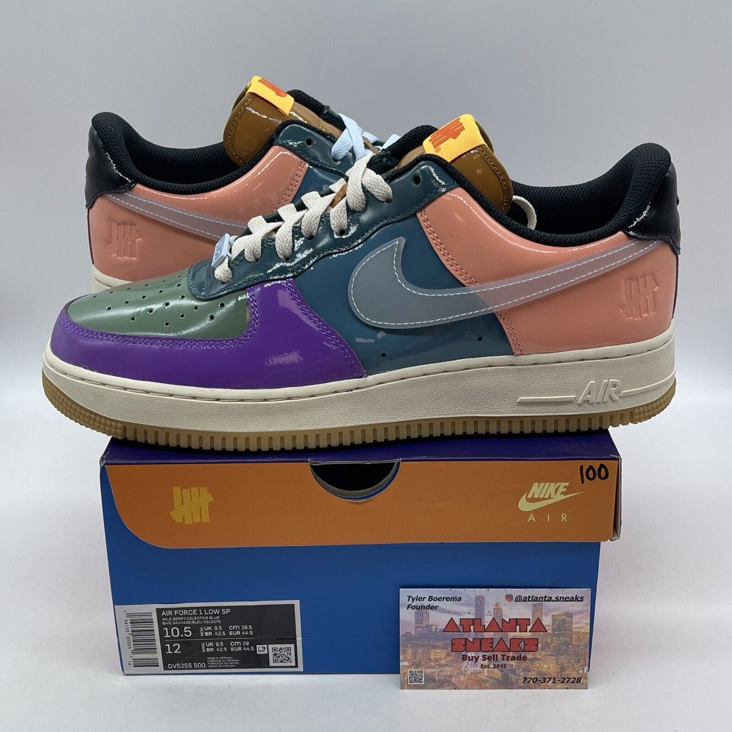 Size 10.5 - Nike Undefeated x Air Force 1 Low Celestine Blue (DV5255-500)