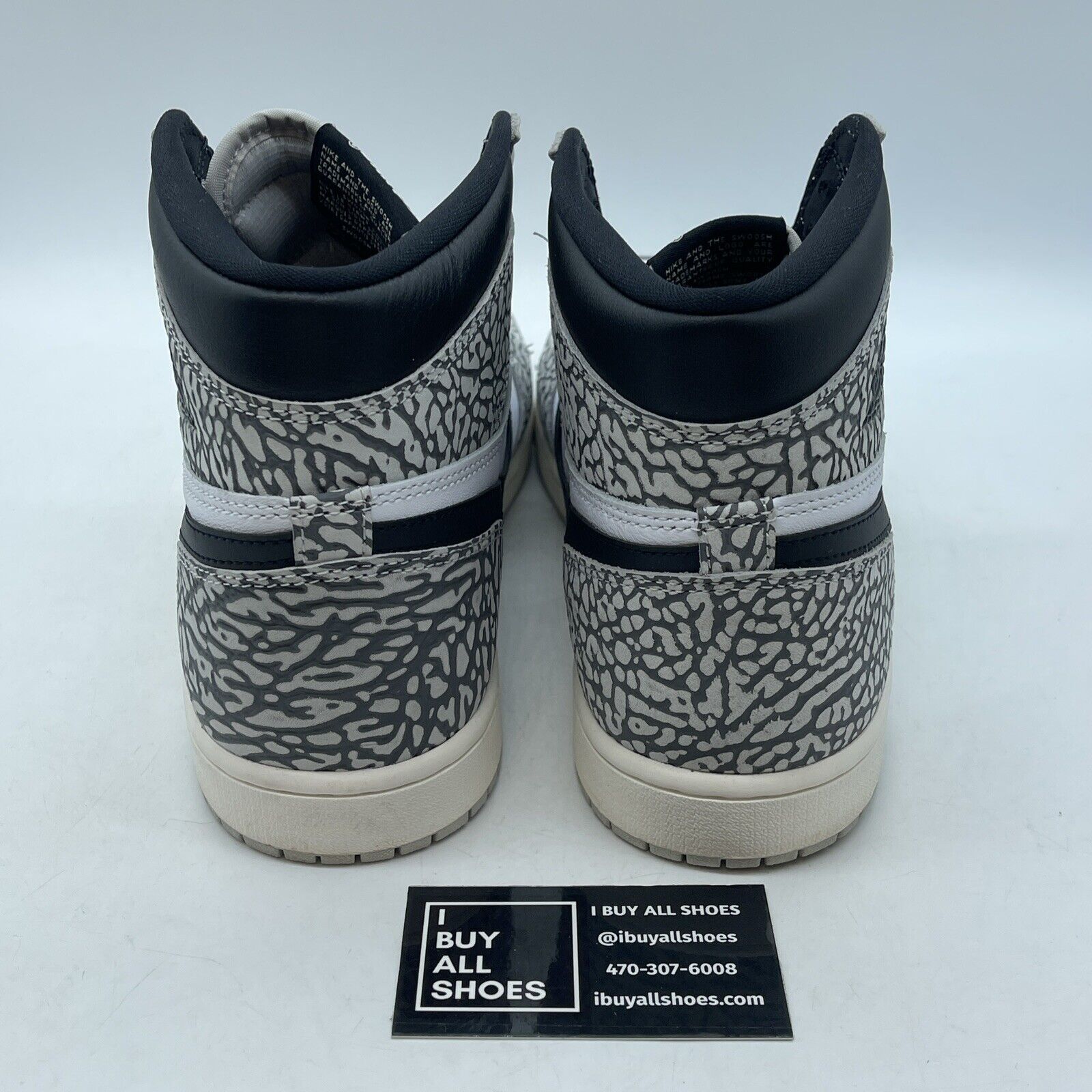 Size 11.5 - Air Jordan 1 Retro OG High White Cement Black Grey (DZ5485-052)
