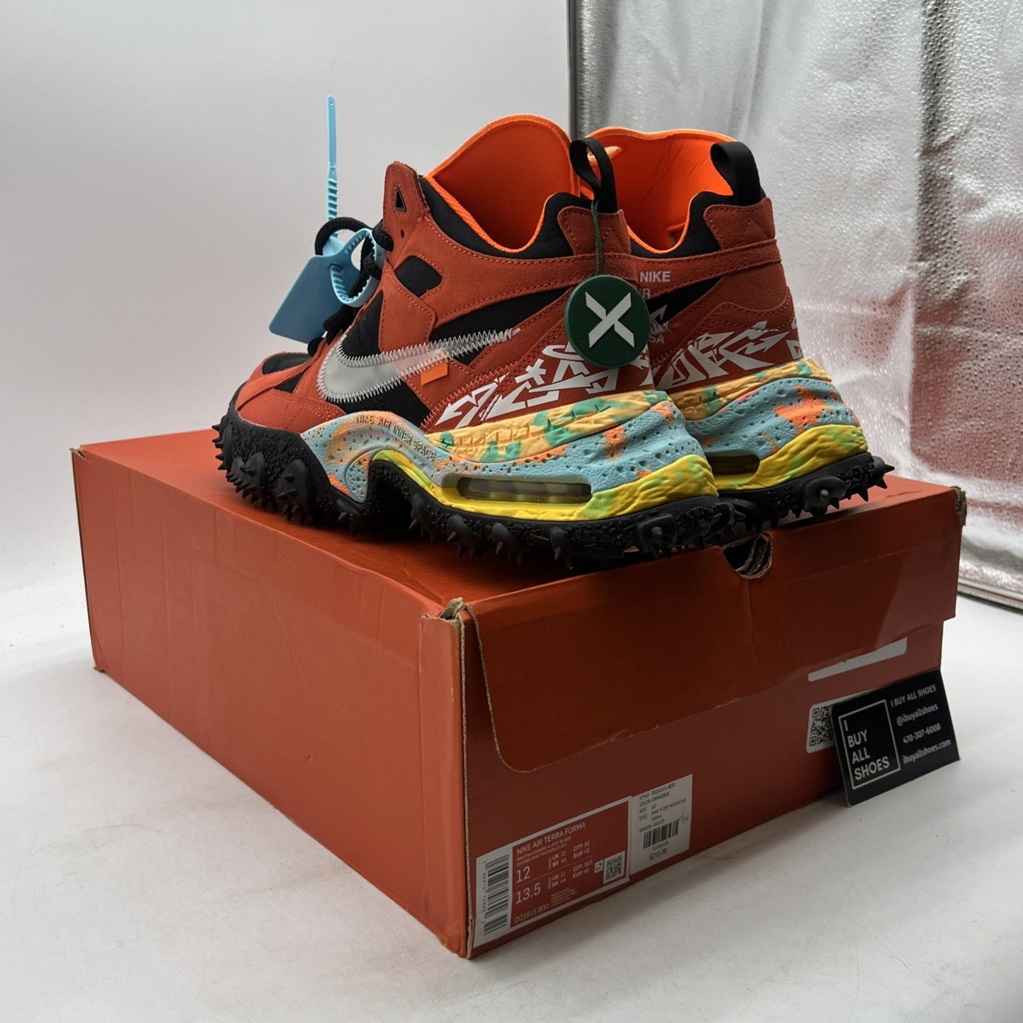 Size 12 - Nike Off-White x Air Terra Forma Mantra Orange (DQ1615-800)
