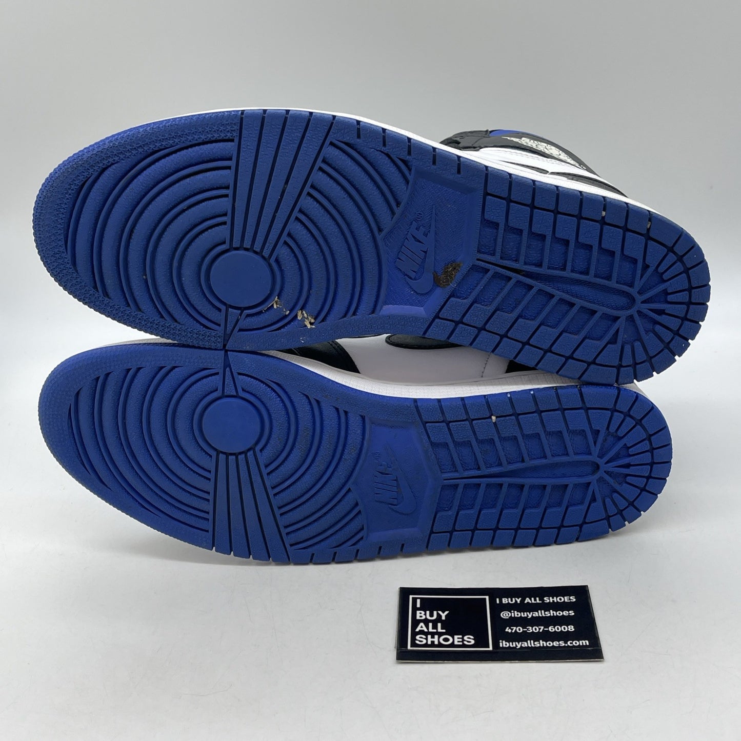 Size 11.5 - Jordan 1 Retro OG High Royal Toe Blue Black Leather (555088-041)