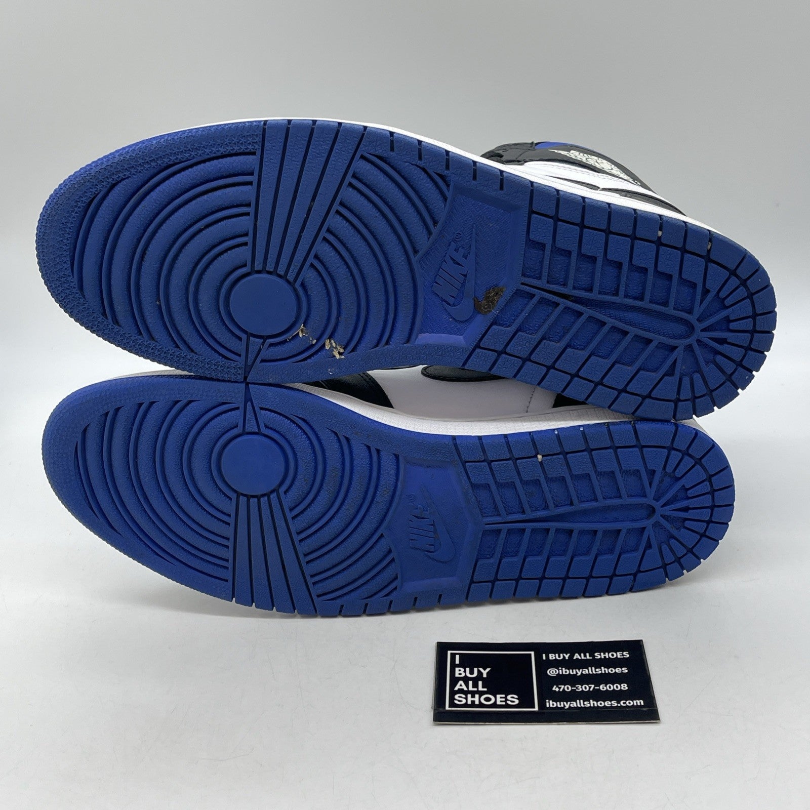 Size 11.5 - Jordan 1 Retro OG High Royal Toe Blue Black Leather (555088-041)