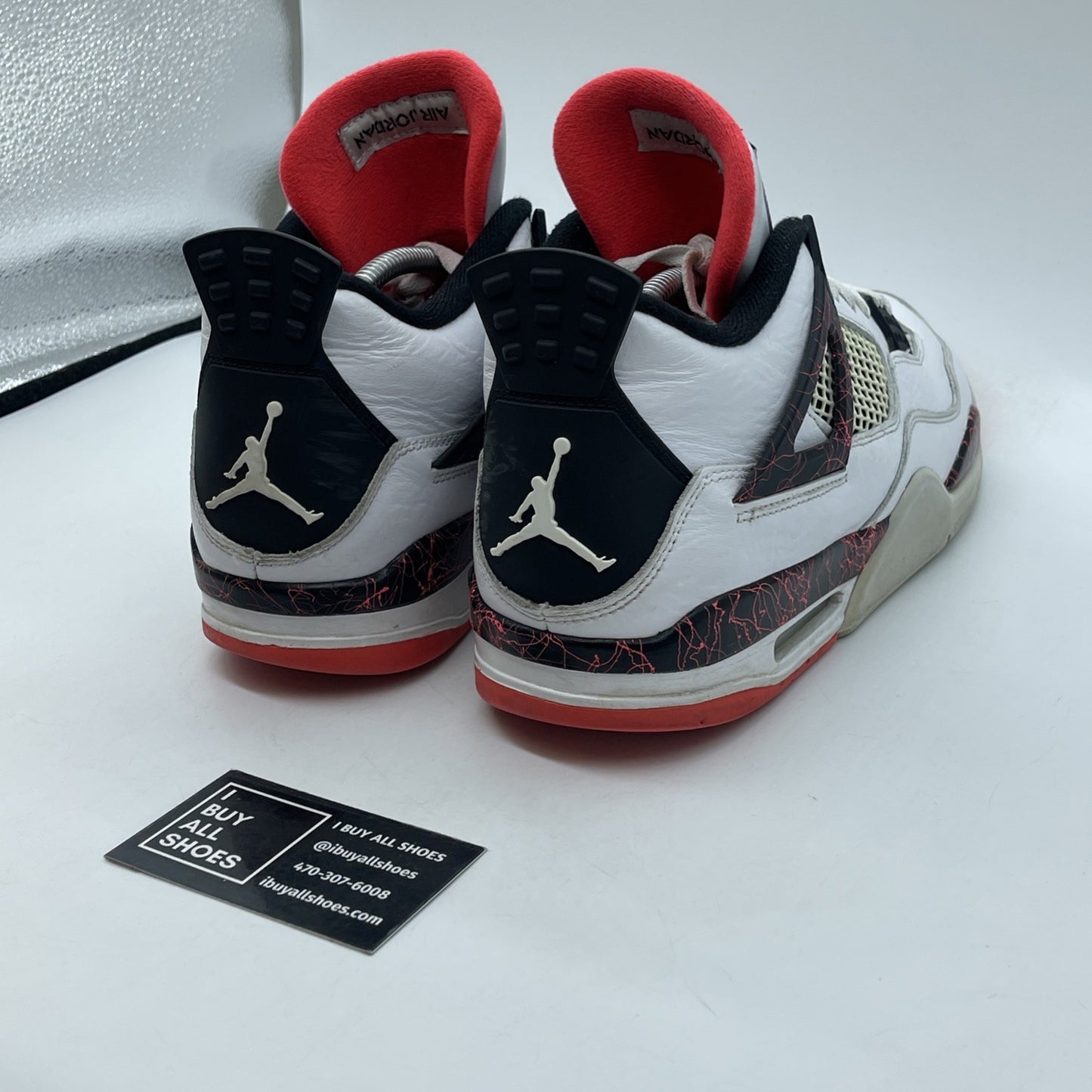 Size 11 - Jordan 4 Retro Pale Citron, Bright Crimson 2019 Leather (308497-116)