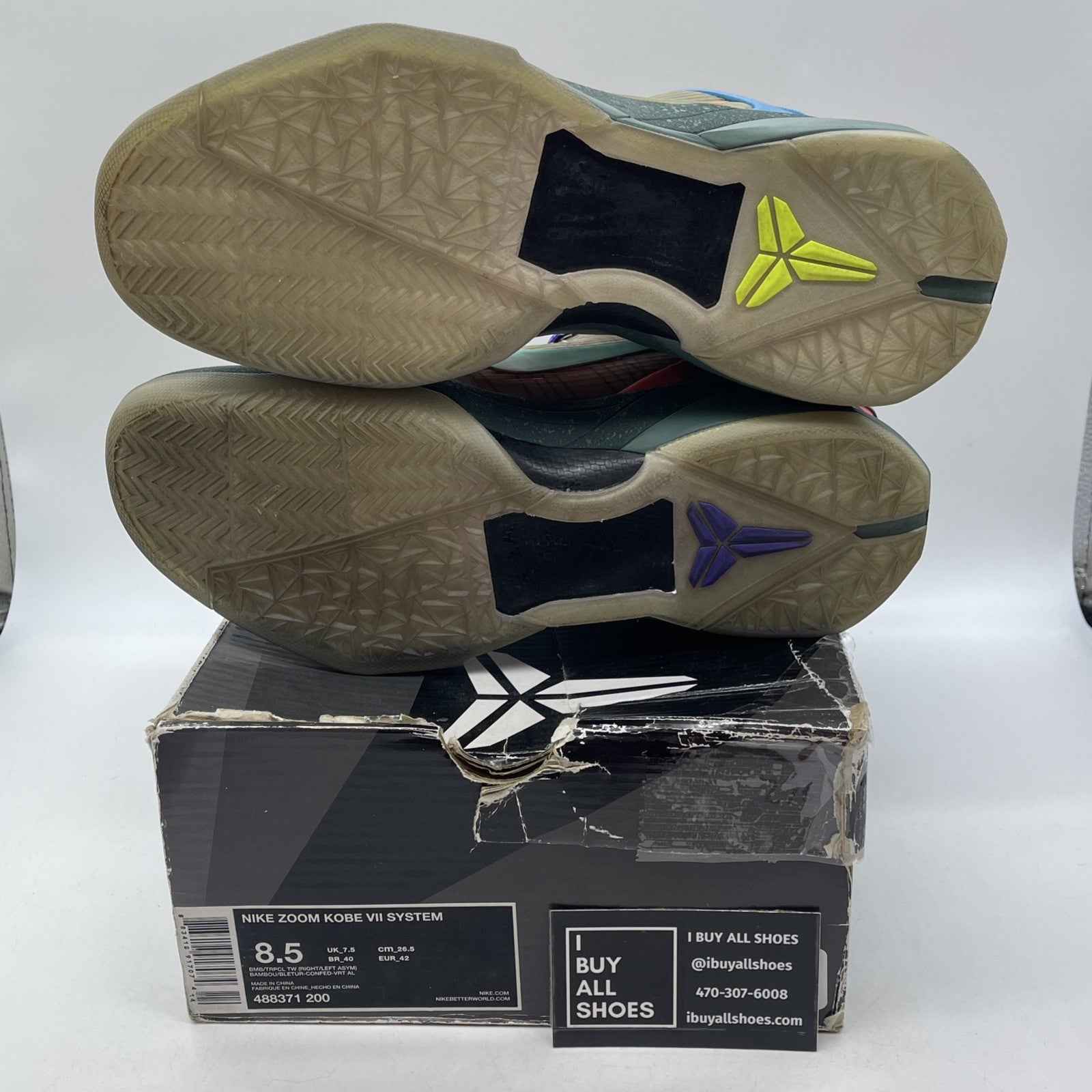 Size 8.5 - Nike Zoom Kobe 7 System What The Kobe Black Black (488371-200)