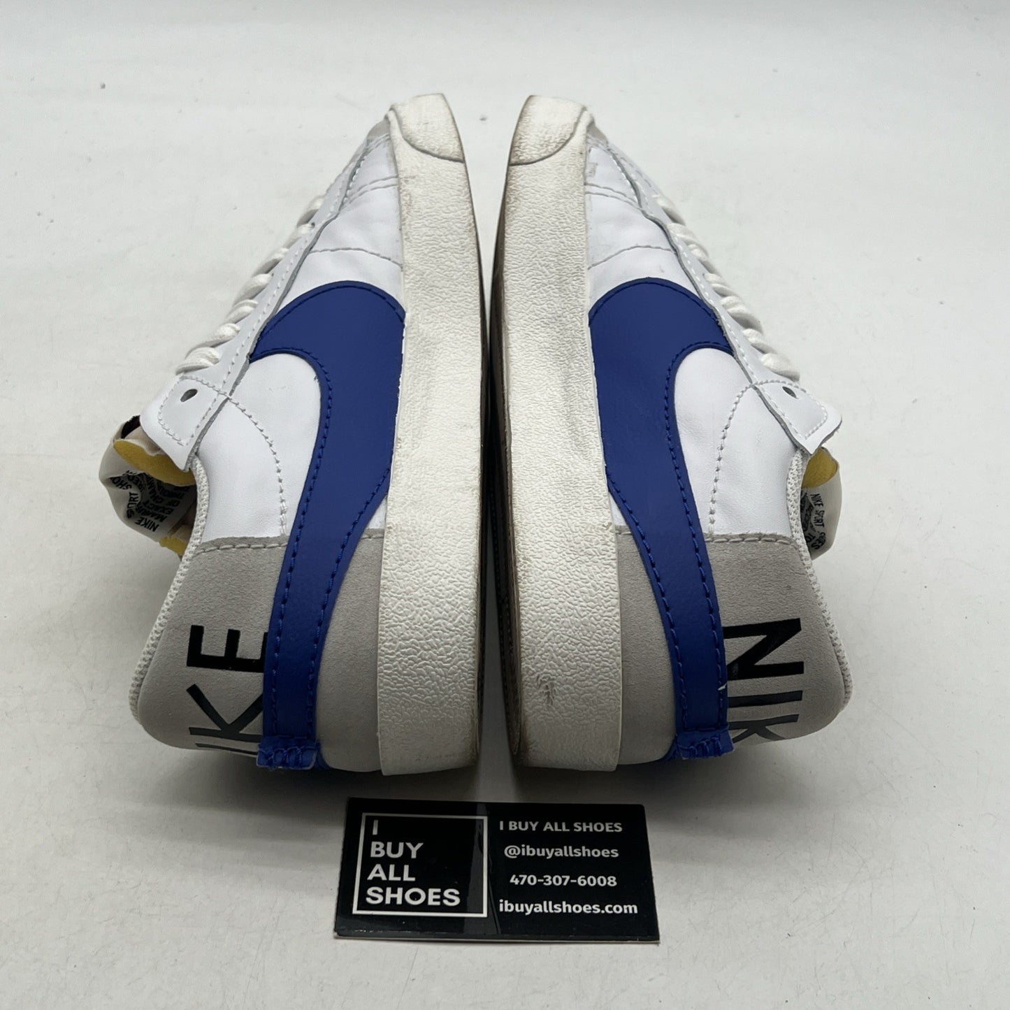 Size 12 - Nike Blazer '77 Jumbo Low White Old Royal (DQ8768-100)
