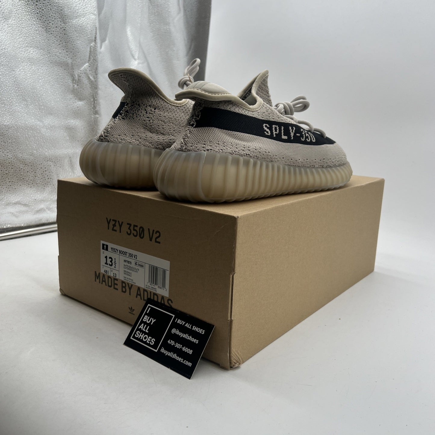 Size 13.5 - adidas Yeezy Boost 350 V2 Low Slate (HP7870)