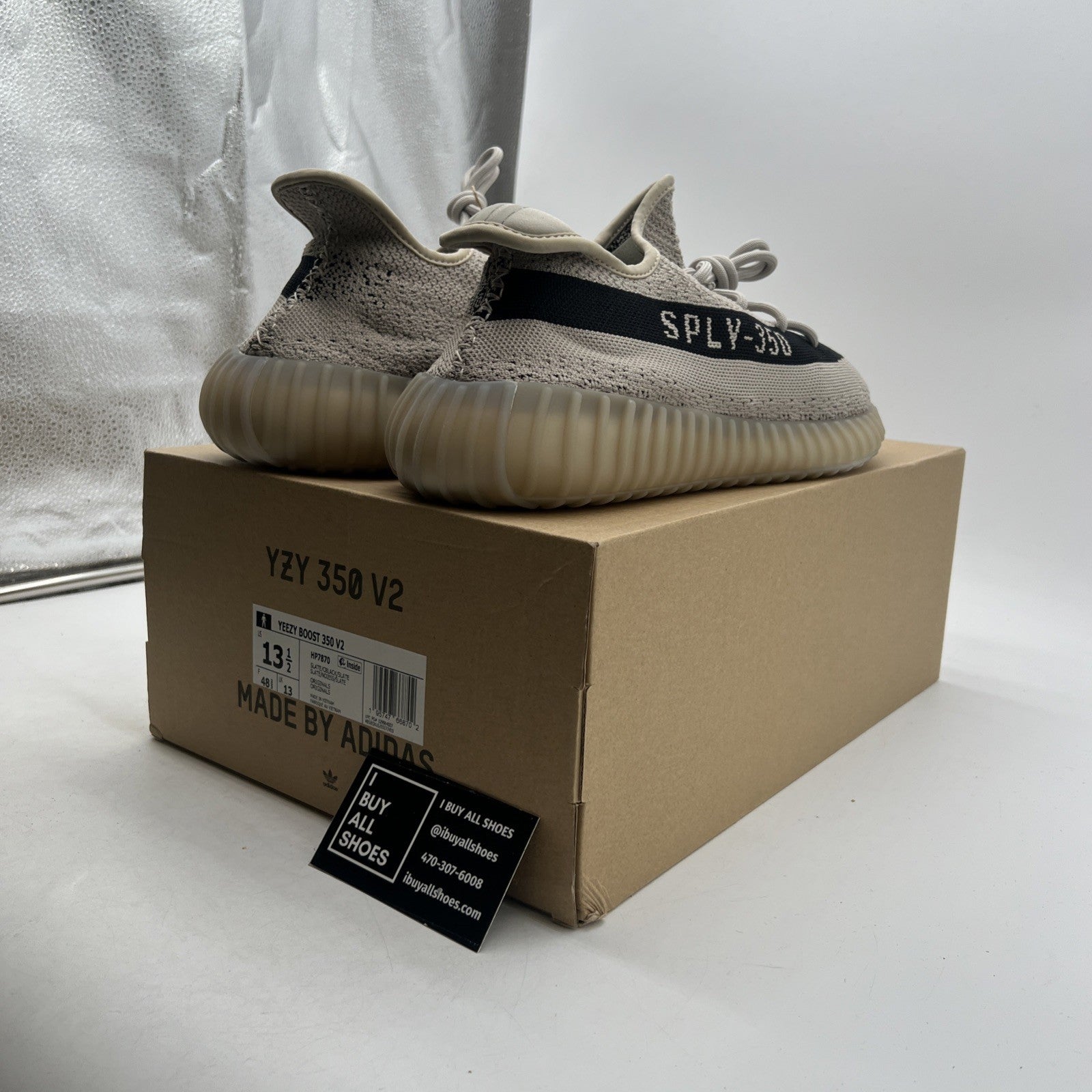 Size 13.5 - adidas Yeezy Boost 350 V2 Low Slate (HP7870)