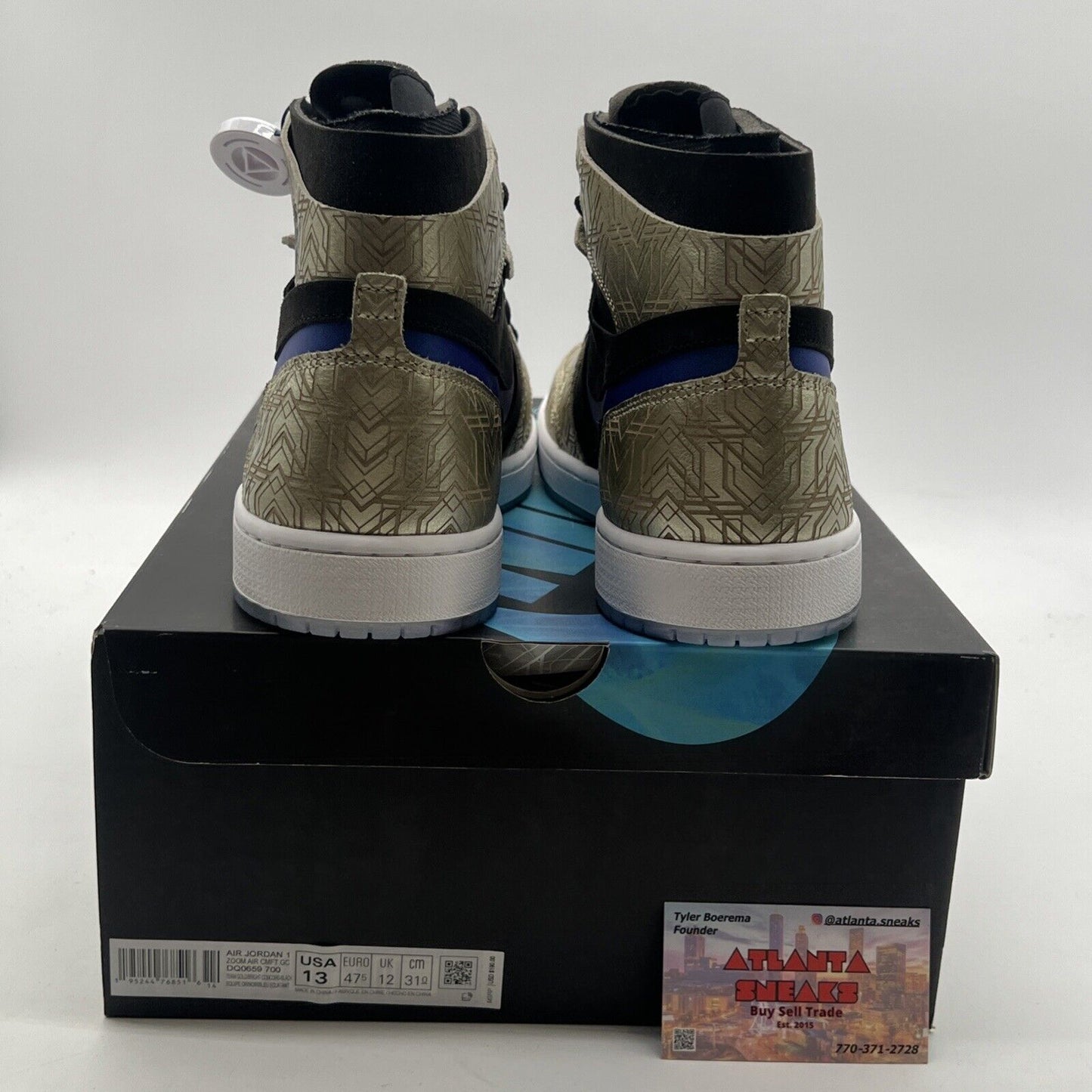 Size 13 - Air Jordan 1 Zoom Comfort Gold Laser (DQ0659-700)