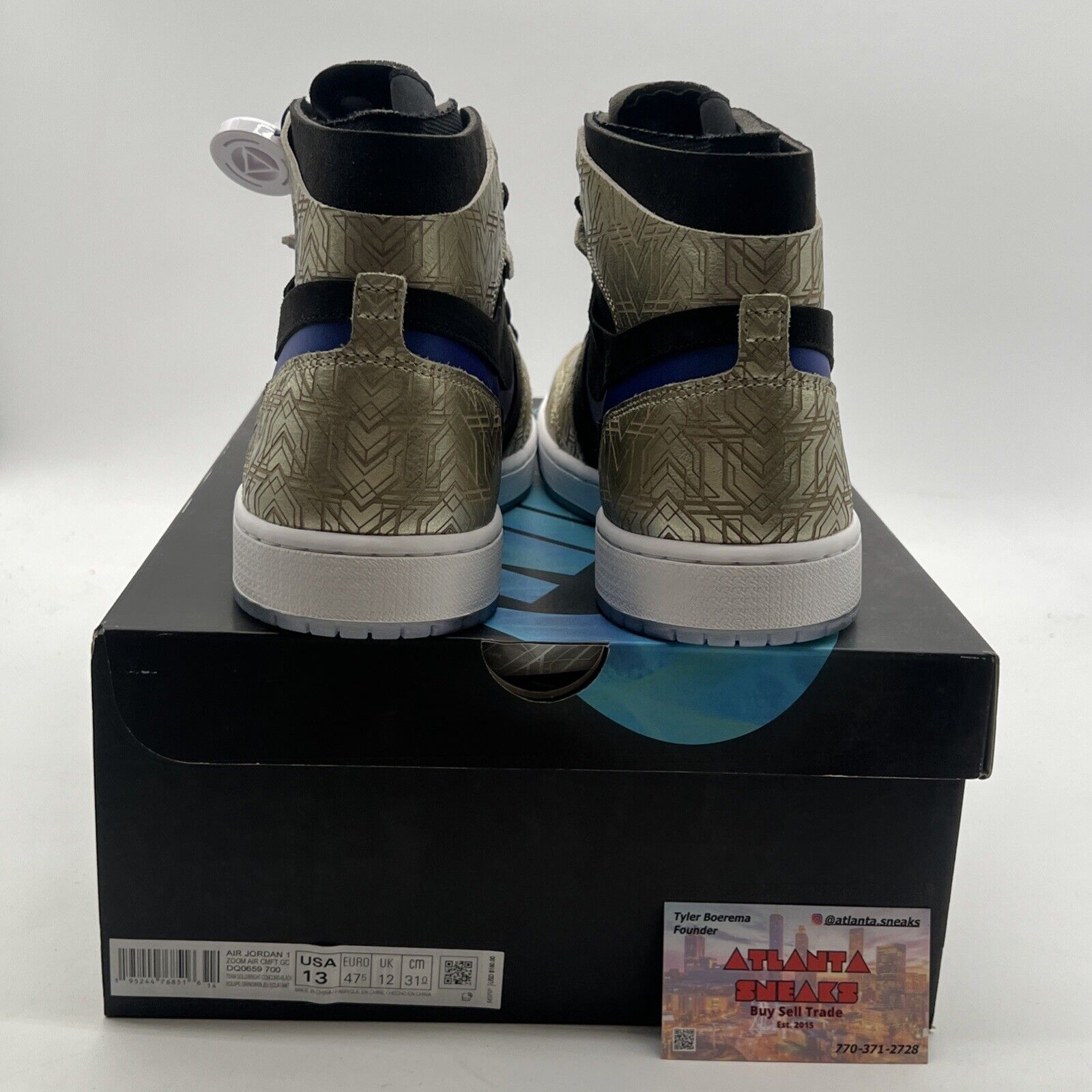 Size 13 - Air Jordan 1 Zoom Comfort Gold Laser (DQ0659-700)