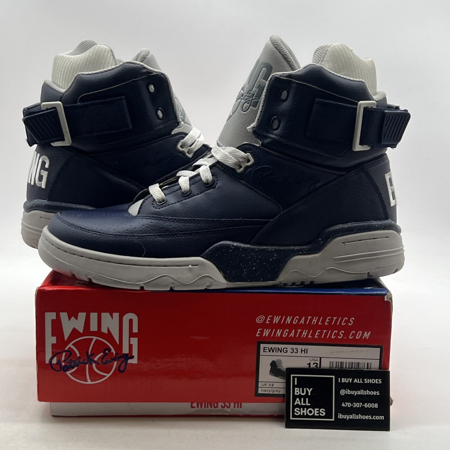 Size 13 - EWING ATHLETICS 33 HI - Navy/Grey (1BM00149-124)